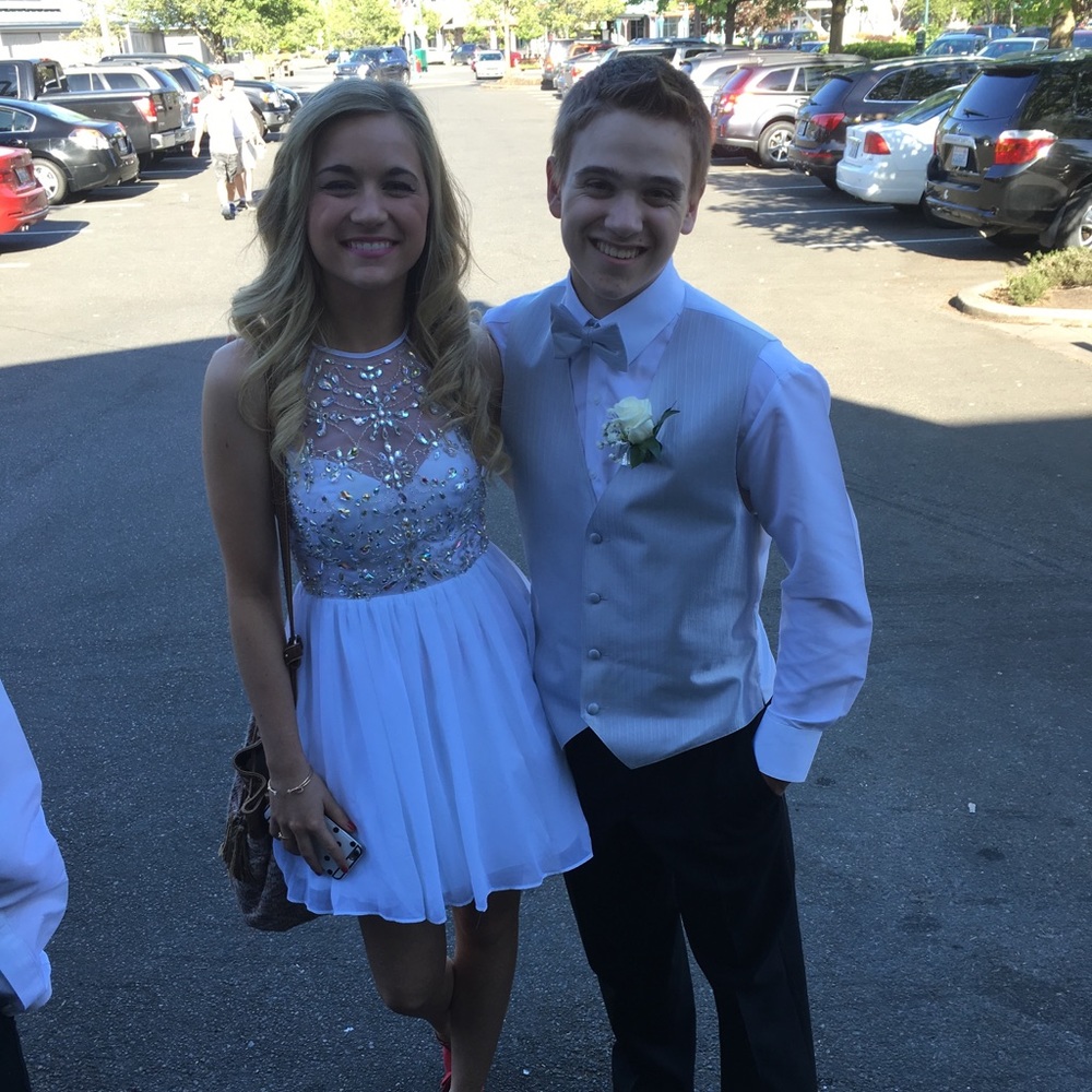 Short White Homecoming Dress